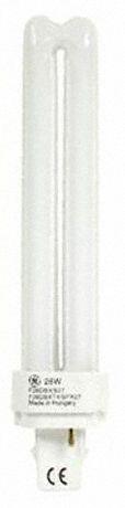 GE LAMPS Compact Fluorescent Bulb: 2-Pin (G24d-2), T4, Fluorescent, 2700K, 1,250 lm Light Output (MPN F18DBX/827/ECO). Key specifications — Brand: GE LAMPS; Bulb Designation: F18DBX/827/ECO; Dimmable: No; Color Temperature: 2700K.