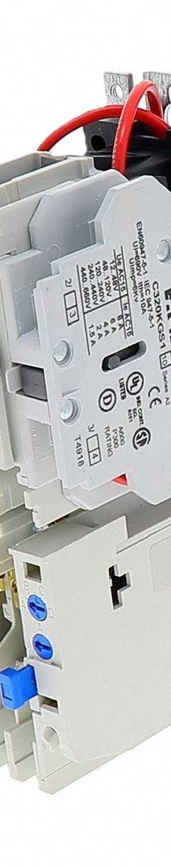 EATON CUTLER HAMMER IEC Magnetic Motor Starter: Non-Reversing, 3 Poles, NEMA Size 0, 18 A (MPN AN16BN0AC). Key specifications — Brand: EATON CUTLER HAMMER; Auxiliary Contact Form: 1NO; Coil Voltage: 110/120V AC; Phase: Three; Operator: None; Operator Controls: None; Auxiliary Contacts Included: 1NO; Signaling Features: Pilot Light.