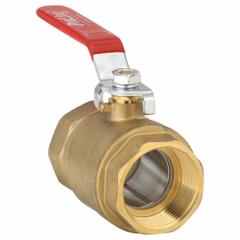 APPROVED VENDOR Manual Two-Way Ball Valve: 1 1/4 in, Brass, Straight, FIP x FIP, Full Port Ball Port (MPN 107-816). Key specifications — Brand: APPROVED VENDOR; Handle: Lever.