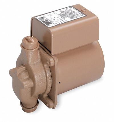 TACO Circulating Pump: 1/40 hp HP, 230V AC, Bronze, 1, 11 gpm, 10 ft Max. Head - General-Purpose Inline Circulator Pumps