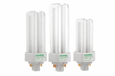 LEDVANCE/ SYLVANIA Compact Fluorescent Bulb: 4-Pin (GX24q-1), T4, Fluorescent, 3500K - CFL Triple Twin-Tube Plug-In Lamps
