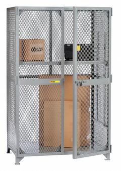 LITTLE GIANT Bulk Storage Locker: 61 in x 33 in x 78 in, 1 Adj Shelf, Legs, Gray, Gray, Shelves (MPN SL1-A-3060). Key specifications — Brand: LITTLE GIANT; Body Panel Type: Ventilated; Base Type: Legs; Cabinet Color: Gray; Frame Assembled: Assembled.