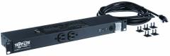 TRIPP LITE Surge Protected Power Distribution Unit: 120V AC, 12 Outlets, NEMA 5-15R, Non-Metered (MPN IBR12). Key specifications — Plug Type: NEMA 5-15P; Brand: TRIPP LITE; Maximum Input Voltage: 120V AC; Receptacle Type: NEMA 5-15R; Mounting Location: Horizontal Rack.