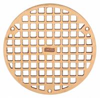 JAY R. SMITH MFG. CO Grate: A, Round, 7 5/8 in Overall Dia, 1/2 in Overall Ht, Bronze, Bronze (MPN A08PBG). Key specifications — Finish: Bronze; Brand: JAY R. SMITH MFG. CO; Color Family: Bronze.