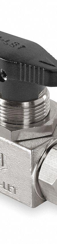 HAM-LET Manual Two-Way Ball Valve: 1/8 in, 316 Stainless Steel, Straight, Sweat x Sweat, Three-Piece (MPN H-6800-SS-L-1/8-RCSS). Key specifications — Brand: HAM-LET; Handle: Wedge.