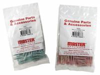 MASTER APPLIANCE Fork Terminals: Red, Heat Shrink, #10 Stud Size, 20 AWG – 18 AWG Wire Range, 600 V (MPN 10665). Key specifications — Manufacturer Part Number: 10665; Brand: MASTER APPLIANCE.