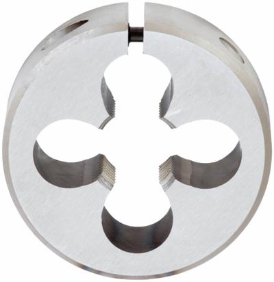 OSG Round Threading Die: 5/8"-18 UNF, 2 in OD, Solid, High Speed Steel (MPN 2711600) - Solid Round Threading Dies