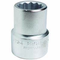 PROTO Socket: SAE, 1 in Drive Size, 3 1/8 in Socket Size, 12-Point, Std, Satin, Not Tether Capable (MPN J5800). Key specifications — attr1204417: PROTO; attr1204392: Satin.