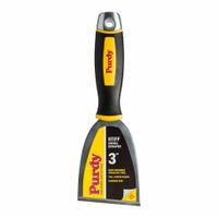 PURDY Chisel Scraper: Bld. Mat. Stainless Steel, Hdl. Mat. Rubber, Stiff, Straight Bld. Shape (MPN 14A900130). Key specifications — attr1004902: PURDY; attr1012057: Half; attr1014703: Rubberized; attr1017570: Standard End; attr1029655: Straight; attr1034073: Straight.