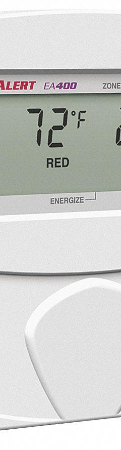WINLAND ELECTRONICS Temperature Alarm: -58°F to 299°F, Plug-In, Std 2-Gang Box (MPN EA400-24). Key specifications — Mounting Type: Standard 2-Gang Box; Contact Rating: 1 A @ 30V DC (Configurable); Brand: WINLAND ELECTRONICS.