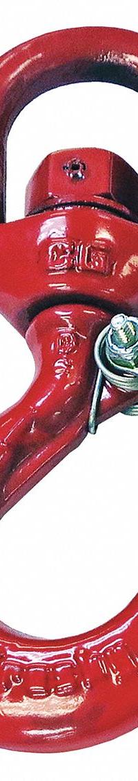 CROSBY Slip Hook: 30,000 lb Working Load Limit, 100 Hook Grade, Carbon Steel, 21 5/16 in Overall Lg (MPN 1048675). Key specifications — Color: Red; Brand: CROSBY; Visual Indicator Markings: Deformation & Max Angle.
