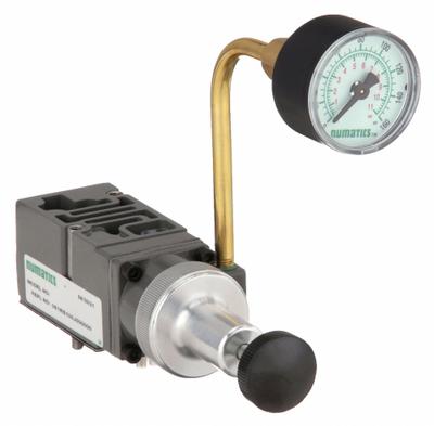 NUMATICS Sandwich Single Air Regulator: 46 cfm Max Flow Rate, 10 psi to 130 psi - Numatics Sandwich Manifold Compressed Air Regulators