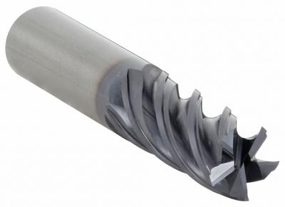WIDIA HANITA Square End Mill: Carbide, AlTiN Coated, 5 Flute, 1/2" Mill Dia, 1" LOC - Fast-Cutting Carbide Square End Mills for Stainless Steel & Super Alloys