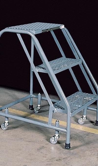 COTTERMAN Step Stool: 2.5 ft Overall Ht - Rolling Step Stools