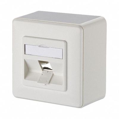METZ CONNECT Wall Outlet: AP, GD-Zn (Zinc Die-Cast), Individual Keystone Modules - Voice & Data Housings, Panels & Connector Components