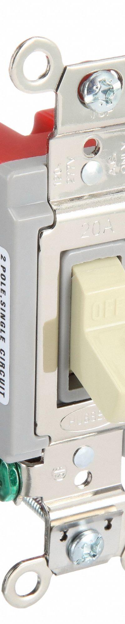 HUBBELL Wall Switch: Toggle Switch - Toggle Wall Switches
