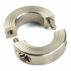 RULAND MANUFACTURING Balanced Shaft Collar: 2-Piece, Inch, Round, Clamp-On, 2 11/16 in Bore Dia, 303 (MPN SPB-43-SS). Key specifications — attr671628: RULAND MANUFACTURING.