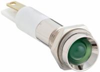 APPROVED VENDOR Protruding Panel Light: 5/16 in Panel Mounting Hole Dia, LED, Green, Protruding Head (MPN 24M059). Key specifications — Brand: APPROVED VENDOR; Electrical Connection: 0.11 Male Quick Disconnect.