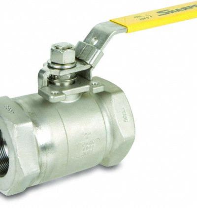 SHARPE Manual Two-Way Ball Valve: 3/8 in - Stainless Steel Ball Valves