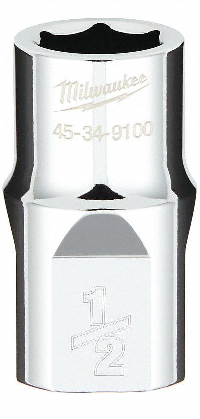 MILWAUKEE Standard Socket: SAE - Anti-Roll Hand Sockets
