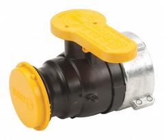 BANJO Manual Two-Way Ball Valve: 2 in, Polypropylene, Straight, Female Buttress x Male Camlock (MPN WSF210FSAV). Key specifications — Brand: BANJO; Handle: Lever.