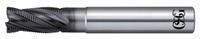 OSG Roughing End Mill: Carbide, WXL Coated, 4 Flute, 1/2" Mill Dia, 1" LOC, 0.02" Chf, 3-1/2" OAL (MPN 38152511)