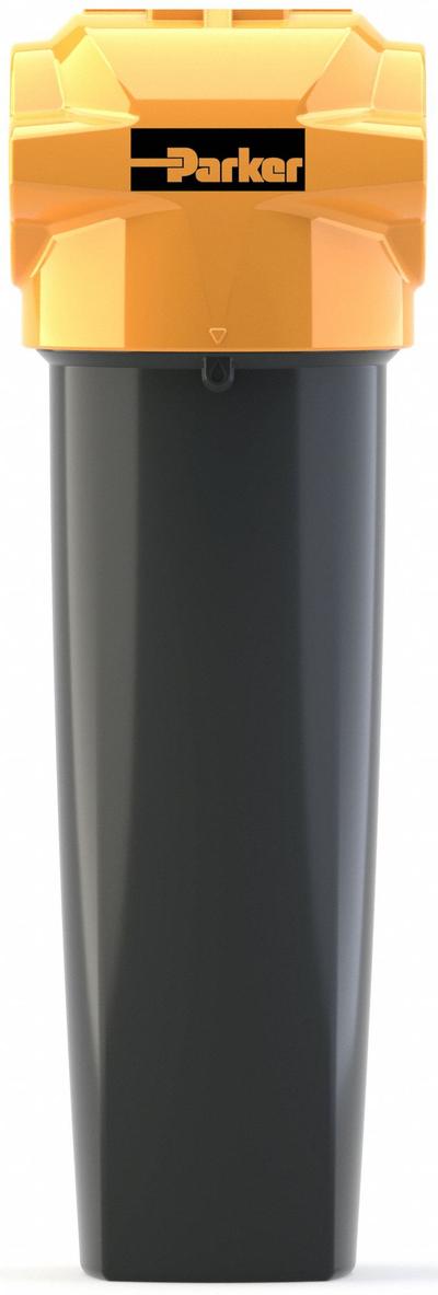 Parker Compressed Air Filter: 1 1/2 in NPT, 233 cfm, 290 psi Max Op Pressure - Activated Carbon Filters for Odor & Oil Vapor Removal