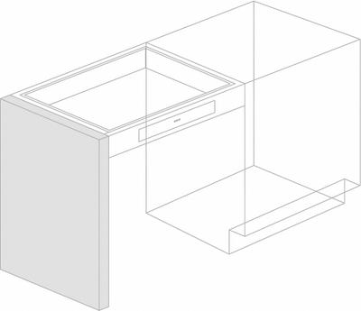 INSTOCK Panel End Support: 35 1/8 in Overall Ht, 22 in Overall Dp, 2 in Overall Wd - Cabinet Panels