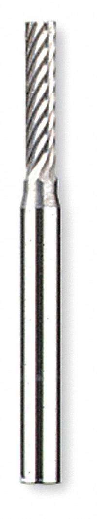 DREMEL Carving Bit: Tungsten Carbide, Cylinder, 1/8 in Head Wd, 1/2 in Head Lg, 1/8 in Shank Dia (MPN 9902). Key specifications — attr1097418: Cylinder; attr1097420: Tungsten Carbide; attr1097427: DREMEL.