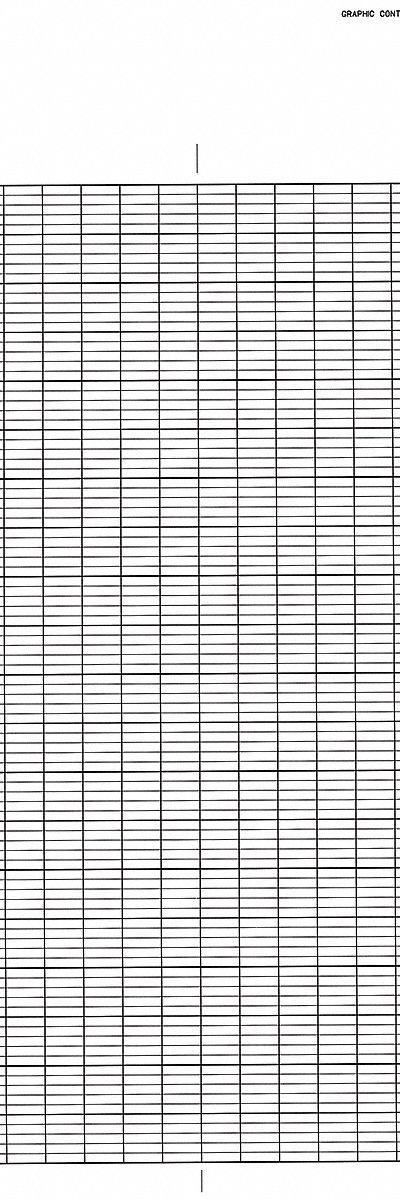 GRAPHIC CONTROLS Fanfold Paper Strip Chart: Fanfold Paper Strip Chart - Strip Chart Paper Compatible with Yokogawa