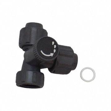 PULSAFEEDER Valve: Valve, Bleeder, PVDF Body, 1/2 in Tube Inlet - Bleed Valve Assemblies