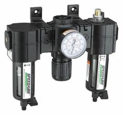 SPEEDAIRE Filter/Regulator/Lubricator: 1/2 in NPT, 60 cfm, 150 psi Max Op Pressure, 5 micron, Mist (MPN 7D721). Key specifications — attr109524: SPEEDAIRE.