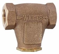 WATTS Inline Strainer: Copper Silicon Alloy, 1/2 in, NPT, Mesh, 0.025 in Screen Size, 2 5/8 in Ht (MPN 1/2 LF27). Key specifications — Screen Material: 304 Stainless Steel; Material: Copper Silicon Alloy; Brand: WATTS; Seal Material: EPDM.