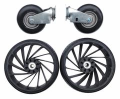 FLEXCART Caster Set: Caster Set, Black, 400 lb Total Load Capacity (MPN FC-RTWS). Key specifications — Compatible Product Type: Utility Carts; Brand: FLEXCART; Product Type: Caster Set; Compatible with Grainger Part Number: 498X57; Compatible with Manufacturer Model No.: 400; Color: Black.