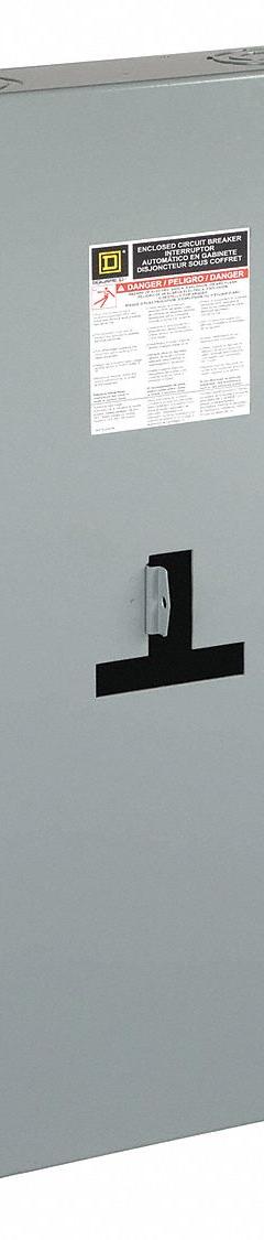 SQUARE D Circuit Breaker Enclosure: 3 Spaces, 250 A Amps, Surface Mounting, Indoor (MPN J250S). Key specifications — attr196434: Square D H and J-Frame Circuit Breakers; attr196428: Surface; attr196429: Indoor; attr211159: SQUARE D.