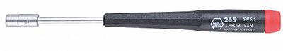 WIHA Solid Round Shank PrecisionNut Driver: Straight, Metric, Without Magnetized Tip - Precision Nut Drivers