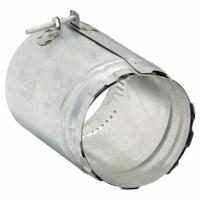 Vent Adapter: 4 in Duct, 6 in Lg, Steel, Category I, Outer Galvanized Steel w/ Inner Aluminum Liner (MPN 4EUA-M). Key specifications — Finish: Galvanized; Brand: AMERI-VENT; Product Type: Universal Adapter; Material: Steel; Connection Type: Snap Lock; Vent Material: Outer Galvanized Steel w/ Inner Aluminum Liner.