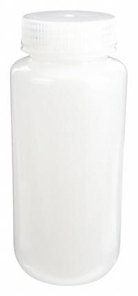 APPROVED VENDOR Reagent Bottle: HDPE, 500 mL, 16.9 fl oz, Closure Included, Colorless, 53-415 mm (MPN 6FAJ9). Key specifications — Brand: APPROVED VENDOR; Graduated: No; Body Color: Colorless.