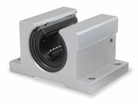 DAYTON Linear Pillow Block Bearing: Twin, 2 in Inside Dia, 7 fps Steady State Speed, Not Adj (MPN 2CNR8). Key specifications — Material: Stainless Steel/Polymer Cage.