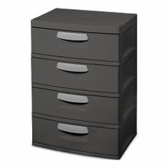 STERILITE Drawer Unit: 19 1/4 in x 25 5/8 in x 35 3/4 in, 4 Drawers, 25 1/2 x 18 3/4 x 7 1/8, Pull (MPN 01743V01). Key specifications — Base Type: Frame; Cabinet Color: Flat Gray; Brand: STERILITE; Drawer HxWxD: 25-1/2 x 18-3/4 x 7-1/8.