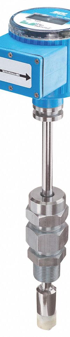 IMPELLER Electronic Flowmeter: Flow Sensor, Water, Paddlewheel, Stainless Steel, 36 in Insertion (MPN 8SDI0D2N11-0200). Key specifications — Brand: IMPELLER; Display Type: Digital; Seal Material: Viton; Unit Of Measure: Gallons; Accuracy: +/-1%; Max. Voltage: 35V DC; Mounting Orientation: Horizontal; Output Type: 4-20 mA.