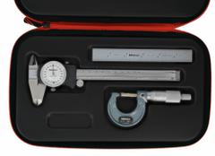 MITUTOYO Precision Measuring Tool Kit: 4 Pieces, Dial Caliper, 0 in to 6 in Caliper Range (MPN 64PKA284). Key specifications — attr1182219: MITUTOYO; attr1182229: Dial Caliper; attr1182230: 0 in to 6 in; attr1182232: 0 in to 1 in; attr1182234: No; attr1182252: 1 in; attr1182254: 0 in; attr1182258: (1) Case.