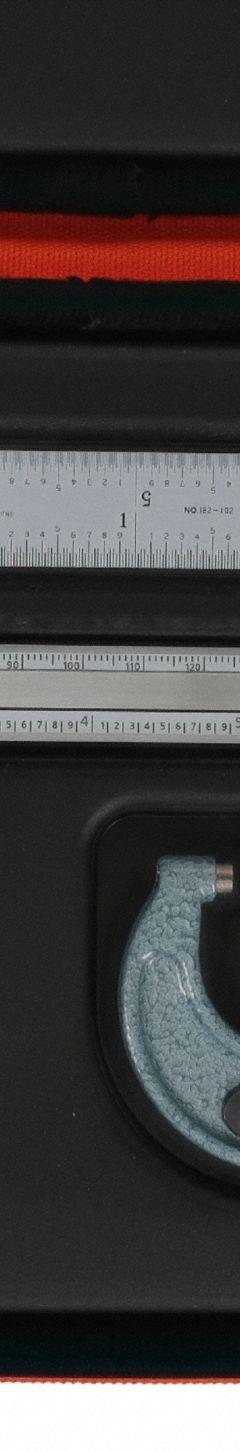 MITUTOYO Precision Measuring Tool Kit: 4 Pieces, Dial Caliper, 0 in to 6 in Caliper Range (MPN 64PKA284). Key specifications — attr1182219: MITUTOYO; attr1182229: Dial Caliper; attr1182230: 0 in to 6 in; attr1182232: 0 in to 1 in; attr1182234: No; attr1182252: 1 in; attr1182254: 0 in; attr1182258: (1) Case.