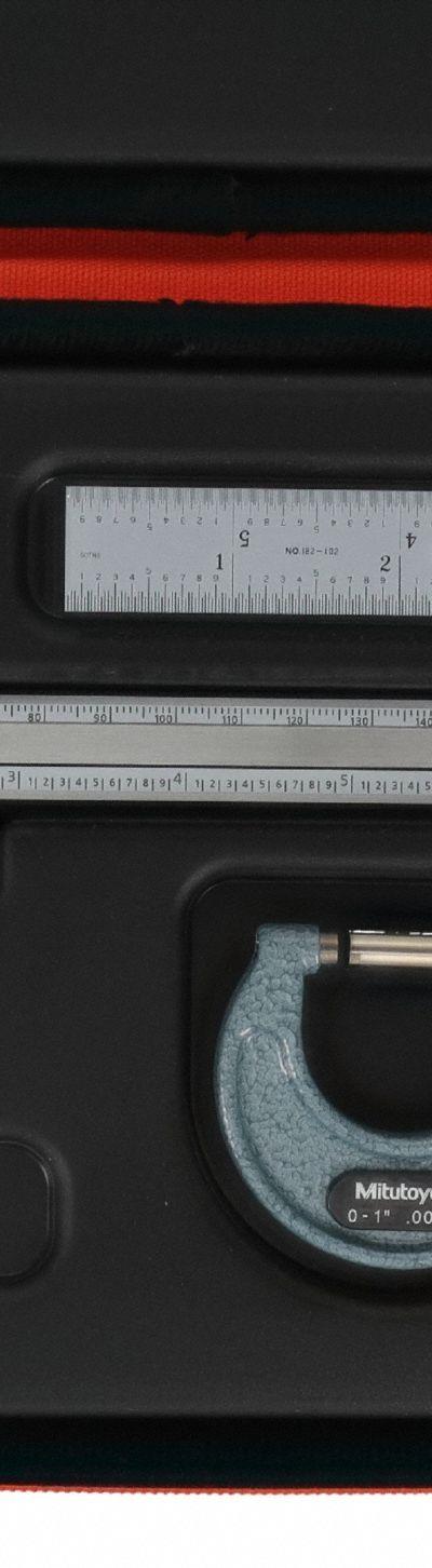 MITUTOYO Precision Measuring Tool Kit: 4 Pieces - Caliper & Micrometer Precision Measuring Tool Kits
