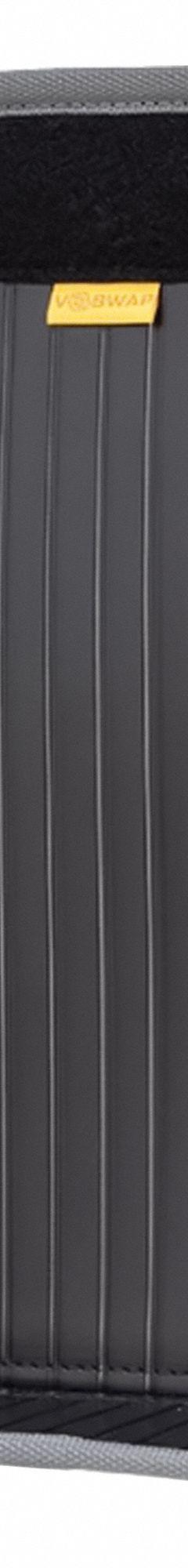 VETO PRO PAC Tool Bag Panel: 11 in W 10 1/2 in H, PVC, Black, PVC (MPN Tech MC Blackout Bulk Storage Panel). Key specifications — attr1116417: V-SWAP™ System Enables Quick Customization; attr1116432: VETO PRO PAC; attr1186530: 843GT8; attr1116408: Black.