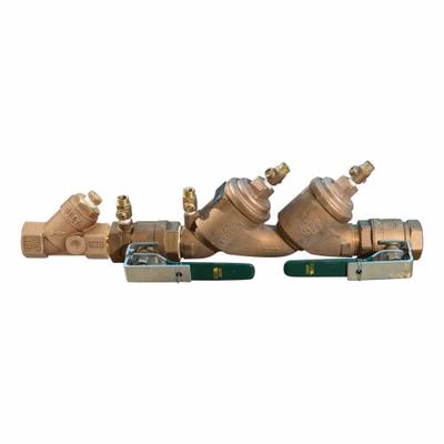 Watts Double Check Valve Assembly: LF719, 2 in Pipe Size, FIP x FIP, 28.94 in Overall Lg - Watts Double Check Backflow Preventers