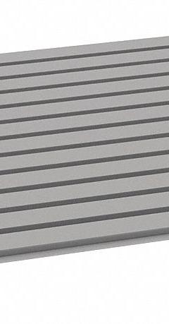 TENNSCO Decking: 48 in x 36 in x 9/16 in, 22 ga Decking, Steel, 4,150 lb Load Capacity (MPN BSD-4836). Key specifications — Decking Material: Steel; Frame Finish: Powder Coated; Color: Industrial Gray; Includes: (4) Panels; Brand: TENNSCO.