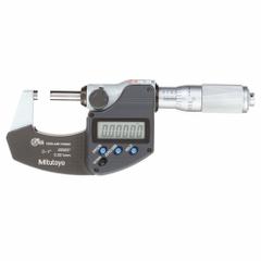 MITUTOYO IP65 Digital Outside Micrometer: 0 in to 1 in /50.8 mm to 76.2 mm, Inch/Metric, IP65 (MPN 293-348-32CAL). Key specifications — attr1182744: 0.00005 in/0.001 mm; attr1182776: IP65; attr1182741: MITUTOYO; attr1182743: +/- 0.00005 in; attr1182759: Yes.