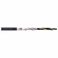 CHAINFLEX Motor Cable: 10 AWG Conductor Size, 4 Conductors, Single, PUR Jacket, Order by the Foot (MPN CFROBOT7-6004C). Key specifications — Conductor Grouping: Single; Conductor Size: 10 AWG; Includes Ground: Yes; Minimum Bend Radius Factor - Flexible: 8 x OD; Minimum Bend Radius Factor - Fixed: 8 x OD; Overall Length: Order by the Foot; Brand: CHAINFLEX.
