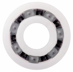 IGUS Polymer Ball Bearing: 6000, Open, 10 mm Bore, 26 mm OD, 8 mm Wd, Polymer Ring, Glass Ball (MPN B6000B1G). Key specifications — System of Measurement: Metric; Bearing Industry Number: 6000.